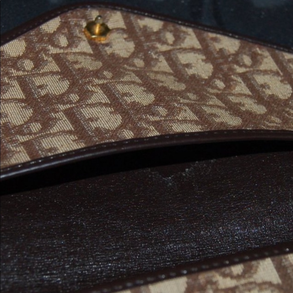 Vintage Dior Oblique Clutch Authentic